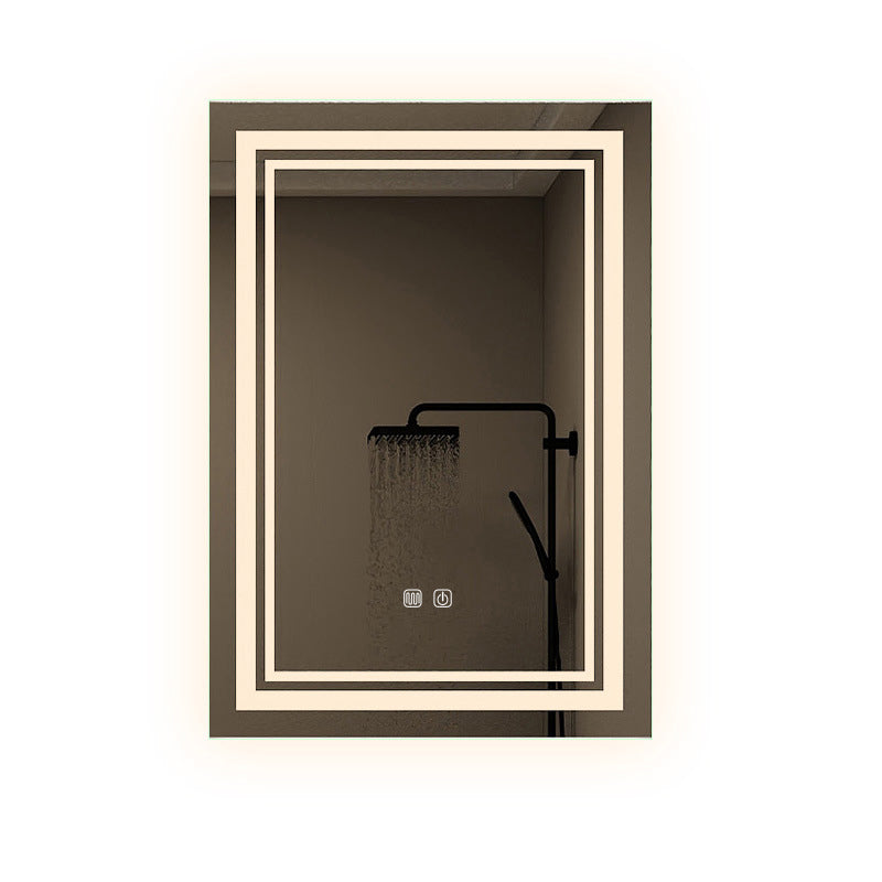 35×60 Wall Mirror for Bathroom, White Background