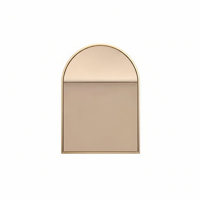 Wide Arched Wall Mirror Gold Black | 40×55 Entryway Decor