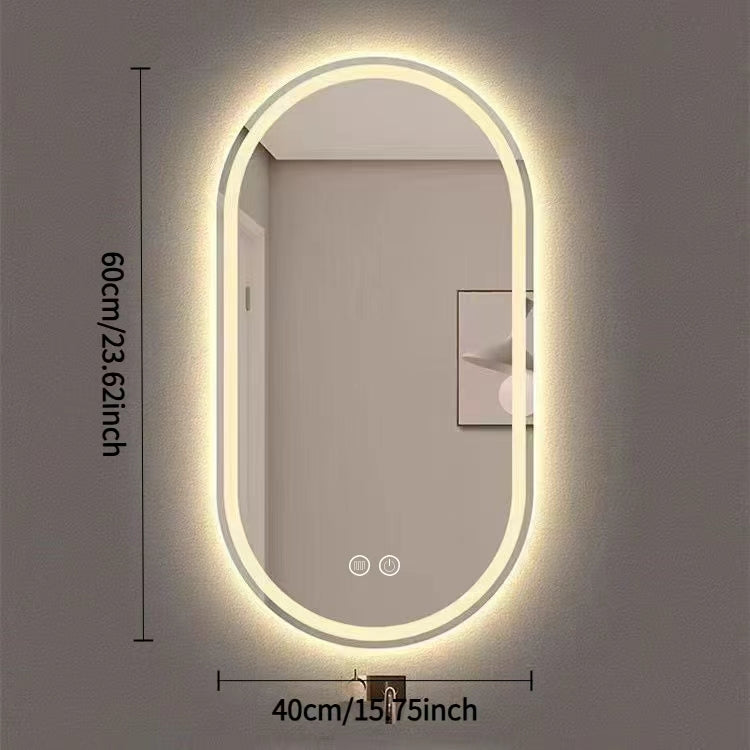 35×60 backlit vanity mirror size for bathroom