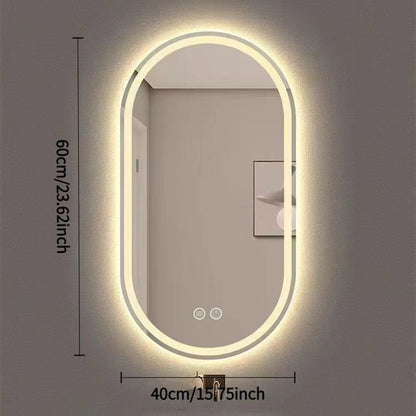 35×60 backlit vanity mirror size for bathroom